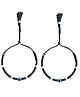 Darshraj Jewels 925 Sterling Silver Evil Eye Nazariya Bracelet 1 Pair - Silver Black Blue
