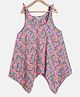 Tales & Stories Sleeveless Asymmetrical Pineapple Print Top - Pink