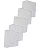 Baby Pure Woven Cloth Nappy With String Tie Up Newborn Pack Of 5 - Off White