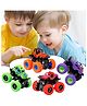 Uniquebuyin Small Stunt Cars Pack of 4 - Multicolour