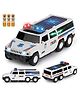 UNIQUEBUYIN Toys Delivering Joys of Life Plastic Police Car Limo Lights and Sound Effects