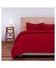 SEJ by Nisha Gupta Cotton California King Bedsheet Set With Pillow Cover -  Maroon