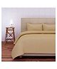 SEJ by Nisha Gupta Cotton California King Bedsheet Set With Pillow Cover -  Beige