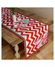 SEJ by Nisha Gupta Geometric Red Table Runner - Red