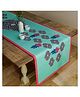 SEJ by Nisha Gupta Floral Blue Table Runner - Blue
