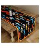 SEJ by Nisha Gupta Abstract Black Table Runner - Black