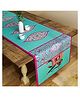 SEJ by Nisha Gupta Abstract Green Table Runner - Green