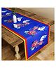 SEJ by Nisha Gupta Abstract Blue Table Runner - Blue