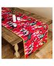 SEJ by Nisha Gupta Floral Red Table Runner - Red