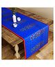 SEJ by Nisha Gupta Abstract Blue Table Runner - Blue