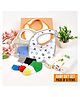 Mom's Home Supersoft Baby Organic Cotton Muslin Combo Gift Set- Multicolor