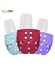 Mom's Home Baby Reusable Cotton Pocket Diapers With 3 Inserts Pack of 3 -  Multicolor