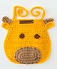 The Original Knit Deer Design Bib - Yellow