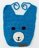 The Original Knit Teddy Design Bib - Blue