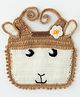 The Original Knit Sheep Design Bib - Beige