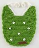 The Original Knit Snow Flake Design Bib - Green