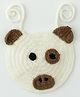 The Original Knit Puppy Design Bib - Off White