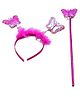 Funcart Butterfly Headband & Wand - Pink 
