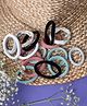 Jewelz Pack Of 18 Solid & Printed Hair Ties - Multi Color