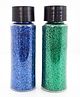 CraftGully Glitter Combo Pack - Fine Navy & Superfine Emerald Green - 30ml Each
