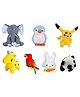 Deals India Penguin Elephant Unicorn Parrot Pikachu Panda Rabbit with Carrot Soft Toys Pack of 7 Multicolour - Height 26 cm