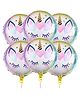AMFIN (Pack of 7) Unicorn Birthday Decorations / Unicorn Theme birthday decorations kit / Happy Birthday Foil Balloon / Theme Birthday Decoration / Foil Balloon