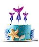 AMFIN® Mermaid Candles for Birthday / Mermaid Theme Birthday Decorations / Candles for Birthday Decoration / Candles for Anniversary / Girls Cake Candles - Pack of 3