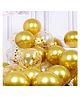 AMFIN Gold Confetti Balloons Gold Confetti Balloons for Birthday Gold Birthday Decoration Theme Balloons - Pack of 20
