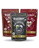 SnackAmor Premium Combo pack of Roasted Salted Almond (170g), Dried Blackcurrant (150g) and Trial Mix (175g)