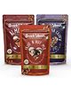 SnackAmor Combo Pack of Premium Roasted Salted Almond 170g Black Pepper Cashew 170g and Fruit n Nut Mix 200g