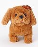 Aarohi Toys Musical Dog Soft Toy Golden Brown- Height 15 cm