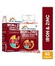 DR. MOREPEN Iron & Zinc Tablets with Vitamin C & B12, Immunity & Hemoglobin Booster - 60 Veg Tablets