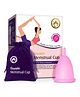 Mom & World Reusable Menstrual Cup 100% Medical Grade Silicone Odor and Rash Free No leakage Large Pink - 30 ml