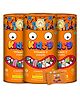 Mom & World Kidsy Calcium Vitamin D Gummies Chewable No Gelatin For Daily Nourishment Orange Flavoured Pack of 3 - 30 Pieces Each