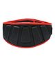 MuscleXP Nylon Ultra Light Padded Weightlifting Belt Contoured Design Loop Closure Large Size - Black