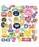 Crackles Witty and Creative Welcome Baby Seven Month Pregnancy Celebration Photo Booth Party Props DIY Kit, Decoration Item in Different Shapes and Sizes - 37 Pieces