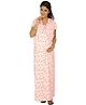 Nursing Cowl Hospital Nighty - Pink
