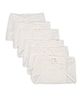 Baby Pure Triangular Muslin Nappy Pack of 6 - White