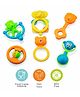 Sunny Chubby Cheeks Cutie Rattle Set Box 6 Pieces - Color & Design May Vary