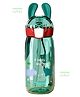 YAMAMA Cartoon Design Anti Leak Water Bottle With Sipper Green - 550 ml