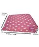 Get It 100% Cotton Multi Use  Wedge Pregnancy Star Print Pillow  Removable Cover wIth Zip - Pink Star