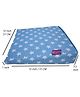 Get It 100% Cotton Multi Use  Wedge Pregnancy Star Print Pillow  Removable Cover wIth Zip - Cryan Blue Star