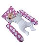 GET IT Organic Cotton Head Shaping Pillow with Blooster for Infants and Toddlers Heart Print - Pink Heart