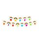 AMFIN Happy Birthday Banner Party Decoration Birthday Theme Party - Multicolour