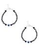 Dhruvs Collection Exclusive BIS Hallmarked 925 Pure Silver Evil Eye Baby Nazariya Bracelets With Black Crystal & Silver Beads Pair of 1 - Silver Black