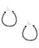 Dhruvs Collection Exclusive BIS Hallmarked 925 Pure Silver Evil Eye Baby Nazariya Bracelets With Black Crystal & Silver Beads Pair of 1 - Silver Black