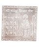 Dhruvs Collection 925 Pure Silver Shree Vastu Devta Yantra Hindu Vedic Symbol for Donation - Silver