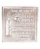 Dhruvs Collection 925 Pure Silver Shree Shani Yantra Yantra Hindu Vedic Symbol for Donation - Silver