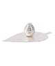 Dhruvs Collection 925 Pure Silver Combo Of 1 Paan Ka Patta & 1 Supari For Home Decor - Silver