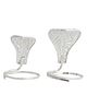 Dhruvs Collection 925 Pure Silver BIS Hallmarked Snake Nag and Nagin Joda For Shivling Pooja Pack of 2 - Silver